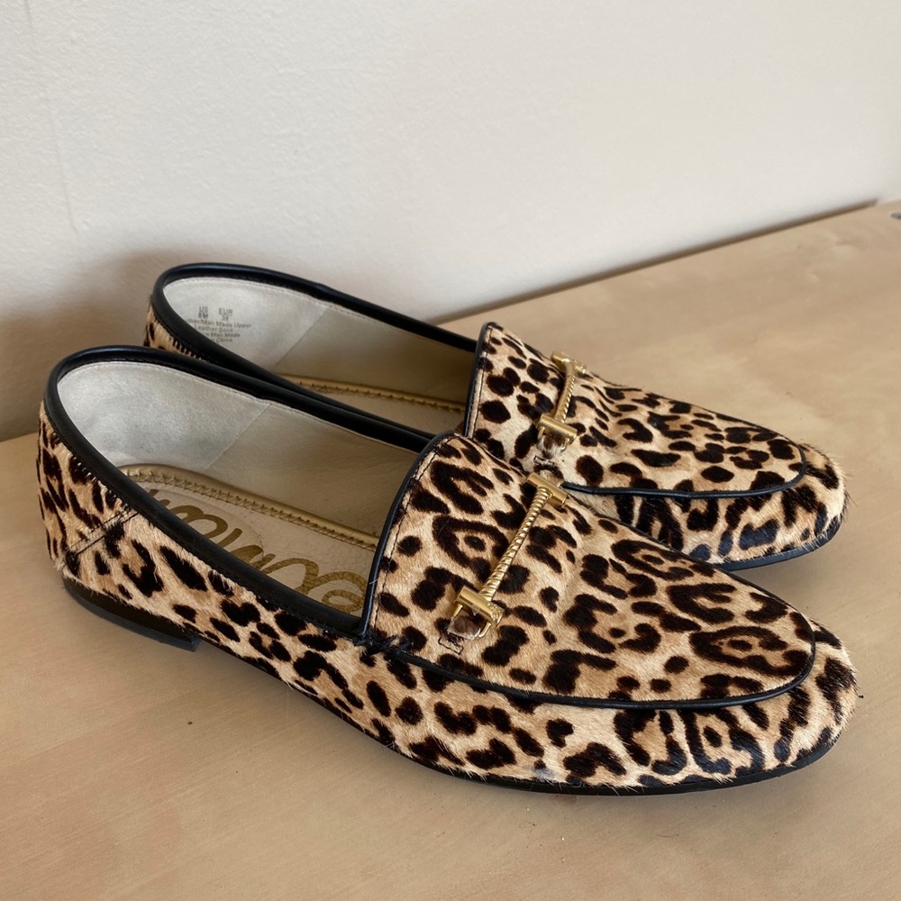 Sam Edelman Lior "sand leopard" loafers, 8